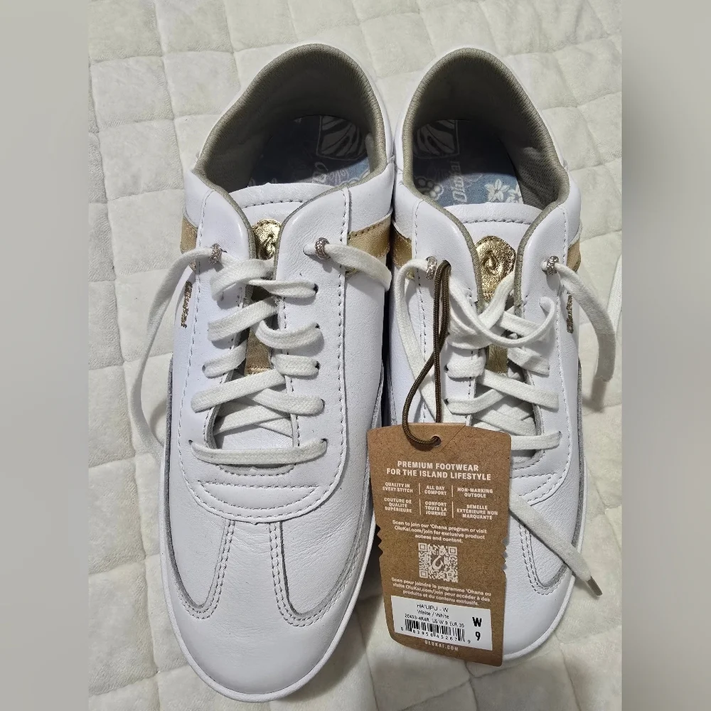 Olukai Ha’Upu Women's Athletic Lrather Sneaker - Size 9 - Picture 6 of 9